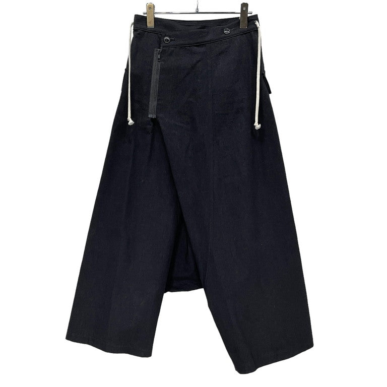 REGULATION Yohji Yamamoto 22SS 12 OZ DENIM R-WRAP SAROUEL PNT