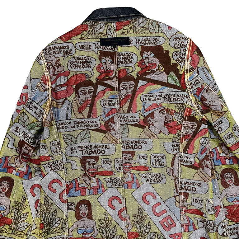 COMME des GARCONS HOMME AD2002 Cuba printed jacket