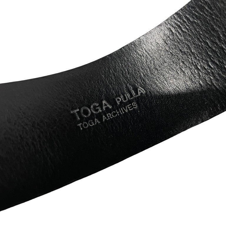 TOGA PULLA シルバーバックルレザーブレスレット