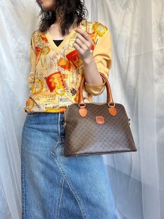 CELINE 2WAY ハンドバッグ マカダム