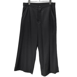 Y’s Yohji Yamamoto 18SS ウールギャバジンドローストリングワイドストレートイージーパンツ